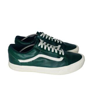 Vans Unisex Adults Off The Wall 500383 Green Leather Sneaker Shoes US M10.5 W12